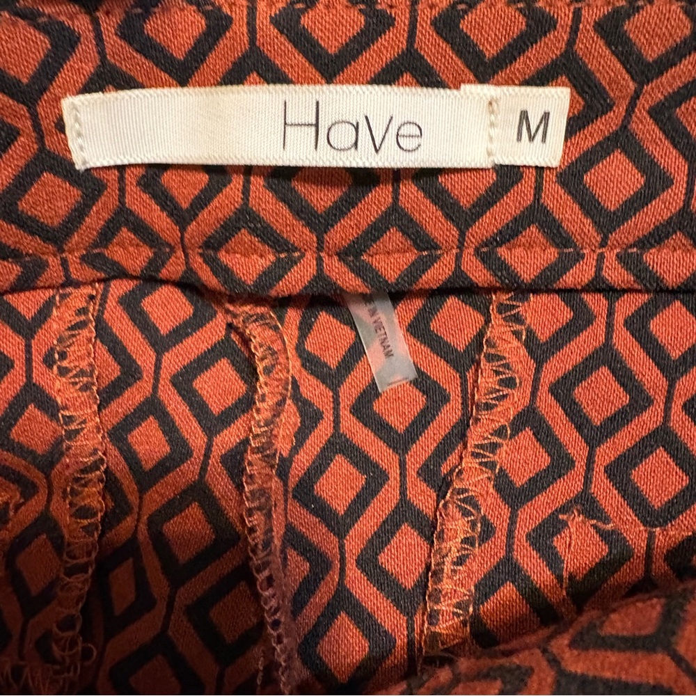 Geometric Pattern Pants - image 2